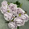 9 Heads Artificial Peony Tea Rose Flowers Camellia Silk Fake Flower Christmas Valentine Day Wedding Centerpieces Home Decoration