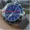 Original Box Luxury Watch Wristwatch 46mm Aeromarine Superocean A13320 Ocean Rostfri Chronograph Men Watches224f