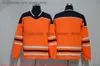 Camisas de hóquei da faculdade do filme costuradas 29LeonDraisaitl 97ConnorMcDavid 91EvanderKane Men Reverse retro Blank Black White Orange Blue Jersey