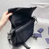 PD Messenger Bags Triangle Canvas Designer Women Shoulder Classic Black Crossbody Wallet Mens Brief Case Purse