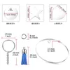 dhl 30pcs/set Clear Acrylic Leather Tassel Keychain Party Favor Set Star Round Heart Key Chain Wholesale