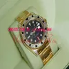 Luxe horloges Mode roestvrijstalen armband II 40 mm geelgouden diamanten zwarte rand 11675 Mechanisch automatisch MAN HORLOGE Wri209U