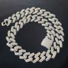 20 mm 16 Zoll -24 Zoll vergoldet Bling CZ Stein Miami Kubanische Kette Halskette Armband Punk Hiphop Rapper Street Schmuck für Männer