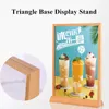 A4 Wood Menu Photo Photo Frame Card Sign Holder Restaurant Hotel Poster Rack