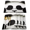 Housses de chaise Panda dessin animé mignon couverture pour salle à manger décor Spandex décoration de fête de mariage