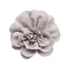 Fleurs décoratives 10 Pcs/lot 10 cm mode mousseline de soie cheveux accessoires accessoires à créer soi-même Boutique décoration de mariage fleur avec épingle sur l'arc arrière