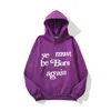 Heren Hoodies Sweatshirts Hoge kwaliteit CPFMS Trend Must Born Again Letter Foam Gedrukte Women's Hoodie