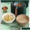 Altro Bakeware Friggitrice ad aria Carta speciale Vassoio assorbente per olio Cuscinetto monouso per uso alimentare Uso domestico Antiolio Cottura Sile Consegna di gocce di olio H Ot7Lz