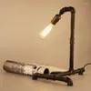 Lampy stołowe Vintage Industrial Metal Rurka Water Rurka BARNE LICZBA AMERYKAŃ