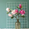 Decorative Flowers Artificial Rose Branch Home Wedding Decoration Background Wall Simulation Magnolia Flower Hand Holding Display Fake