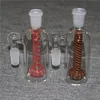 Apanhador de cinzas de bongués de vidro 14 mm 18mm 45 90 graus Bubbler de tubo de água de coletor de água para bongos bonges dab rig