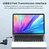 Extension facile à installer, indicateur d'alimentation LED, outil de bureau, Hub de données Portable Ultra mince, séparateur USB pour type-c