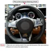 For Mercedes-Benz A45 AMG W205 C43 C63S AMG CLA45 CLS63 Black Suede Carbon Fiber car Steering Wheel Cover