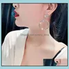 Stud Designer Geometry Of The Circle Earrings For Women Fashion Bling Earring 925 Sier Needle Jewelry Gifts Drop Delivery Otmwj