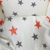 Cadeira de travesseiro Protetor dobrável Cotton Star Print Feller Liner Mat Baby