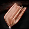 Wallets Johnature Retro High-end Hand Carved Leather Orchid Womens And Purses 2022 Cowhide Women Wallet Card Holder Purse