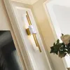 Wandleuchten, moderne LED-Marmorlampe, Wohnzimmer-Hintergrund, Gang, Edelstahl, dekorative Lampe