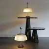 Table Lamps Italian Designer Retro Light Luxury Marble Lamp Living Room Bedroom Bedside B&B El Study LED Desk