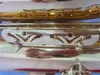 Ny tenorsaxofon B Flat Tenor Sax Lackered Gold Musical Instrument Professional With Case