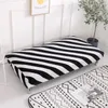 Chair Covers Black White Line Sofa Bed Cover Folding Seat Slipcovers Stretch Couch Protector Elastic Futon Bench