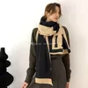 2023 Winter Scarf Pashmina For Designers warm Scarfs Fashion Classic Women imitate Cashmere Wool Long Shawl Wrap 65 180cm