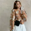 Женские куртки сладкая 3D цветочная для женщин Зимняя одежда Женщина Ropa Mujer Loase Long Elive Короткая пальто корейская мода