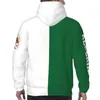 Мужские толстовки Алжир 3D Country Flag Print Hoodie Custom Name № Мужская толстовка женщин Хип -хоп уличная одежда.