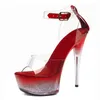 Sandals Women's Elegant Platform 15CM High Heels Stripper Models Party Dress Pole Dance Shoes Stage Shows Sexy Women