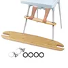 Kinderwagen-Teile, Hochstuhl-Fußstütze, Baby-Hochstuhl-Pedal, natürliches Bambus, kompatibel mit Stühlen, geglättete Kanten