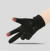 M￤n handskar handchuhe vinter kvinnliga gants manliga vanten herr aff￤rshandskar uppgraderad peksk￤rm f￶rtjockar varm mjuk mjuk anti-slip silikon gel elastisk manschett ull kashmir