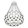 Chandeliers Art Deco Modern Iron Acyl Black White Weiqi Designer LED Chandelier Lighting Lustre Suspension Luminaire Lampen For Foyer