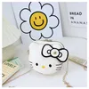 Akşam çantaları Hello Kittty Kawaii Pouch Çocukların Messenger Çanta Karikatür Moda Moda Omuz Crossbody Kız Çantası