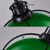 Lampy wiszące projekt rustykalny w stylu przemysłowym zielony/biały szklany cień lampa lampa lamparas de techo Colgante Kitchen Bat