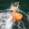 Bouée à bulles de natation haute visibilité flotteur de remorquage de natation pour les nageurs en eau libre triathlètes plongeurs dispositif de flottaison ceinture de taille