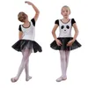 Vêtements de scène filles Ballet danse robe femme Costume de danse fille Panda Performance à manches courtes fête des enfants D0790235w