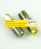 100Pcs Brass BNC Female to Gold Plated SMA Male Plug Coax RF Coaxial Coax Antenna Adapter Connector