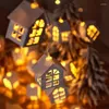 Strings 2M LED Light String Fairy Tale Garland Wooden House 10 Xmas Year Decoration Wedding Party Holiday Room Novelty Lights