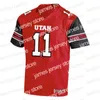 Maillots de football personnalisés Maillot de football Utah Utes Cameron Rising Brant Kuithe Dalton Kincaid Tavion Thomas Cole Bishop Van Fillinger R.J. Hubert Jaylon