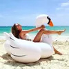 Giubbotto di salvataggio Boa Gonfiabile Piscina Galleggiante Estate Lago Piscina Salotto Piscina Bambini Giant Rideable Bianco Gonfiabile Swan Design Giocattoli Galleggiante Zattera T221214