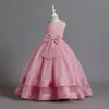 Spitze Kristalle 2023 Blumenmädchenkleider Designer Prinzessin Ballkleid Kleines Baby Hochzeitskleid Luxus Kommunion Festzug Kleider Kleider