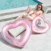 Life Vest Buoy Love Heart Inflatable Pool Rose Gold Glitter Swim Swimming Tool Swimming Pool Life-Bavar Supplies Girls Popular Gifts T221214