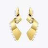 dangle earrings enfashion pearl lac for women forse jewelry long earing big earings boucle d'oreille femme 2022 efj181057