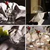Vases Vase en verre en forme de champignon Transparent Hydroponics Plant Room Decor