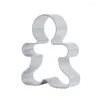 Baking Moulds Christmas Cookie Cutter Tools Aluminium Alloy Gingerbread Men Shaped Holiday Biscuit Mold Kitchen Cake Decorating 1piece