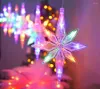 Strings 3.5M 138 Led North Star Led Gordijn String Licht Kerstmis Ramadan Garland Decor Wedding Party Holiday Window Fairy Lights