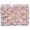 Party Decoration Artificial Flowers Wall Dahlia Silk Decorative Flower Panel For Birthday Backdrop Anniversaire Wedding