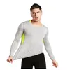 La nuova calzamaglia sportiva compressione elastica da corsa abbigliamento fitness T-shirt a maniche lunghe da uomo a maniche lunghe273c