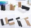 Gift Wrap 100pcs 10ml/20ml/30ml/50ml/100ml Blank White Black Kraft Paper Box for Dropper Bottle Cosmetics Party Gift valve tubes