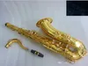 Ny tenorsaxofon B Flat Tenor Sax Lackered Gold Musical Instrument Professional With Case