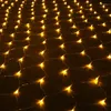 Cordes énergie solaire guirlande rideau LED Net lumière feston décor de noël pour la maison année Navidad Noel jardin décoration extérieure